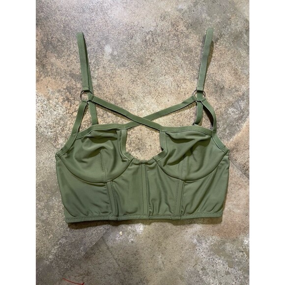 out from under urban outfitters bustier sage green size small new without tags - Picture 1 of 5